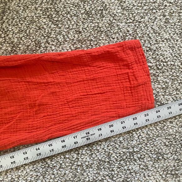 Saturday Sunday Isabel Jumpsuit Size S Red Orange Cotton Gauze Anthropologie - Picture 10 of 13